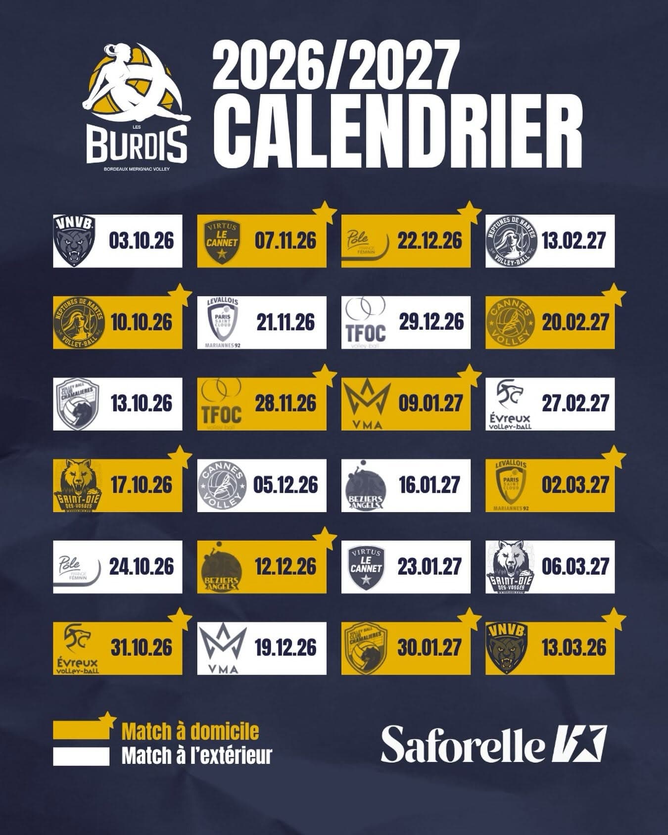 À vos agendas ! 💙💛